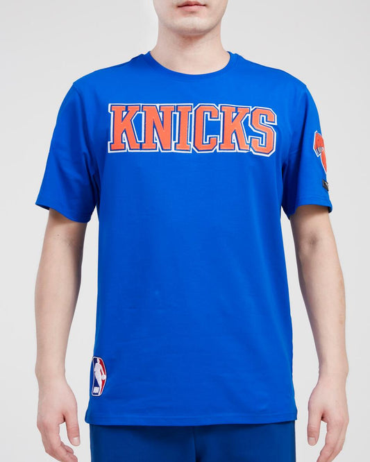 PRO STANDARD New York Knicks Tackle Twill Sj Tee (BNK156175)-ROYAL BLUE