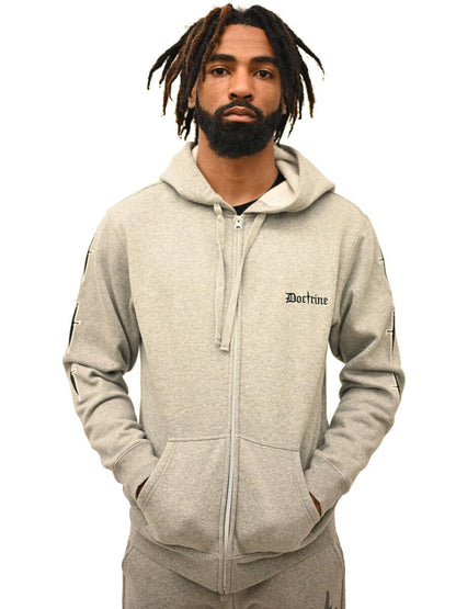 DOCTRINE DAGGER HOODIE (DB0028) GRAY