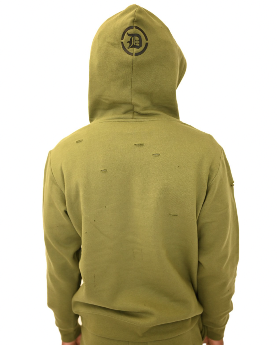 DOCTRINE PIRANHA HOODIE (DB0026) ARMY GREEN