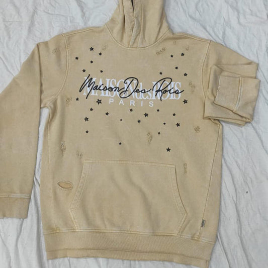 HUDSON MAISONdesROIS 570GSM HOODIE WHEAT