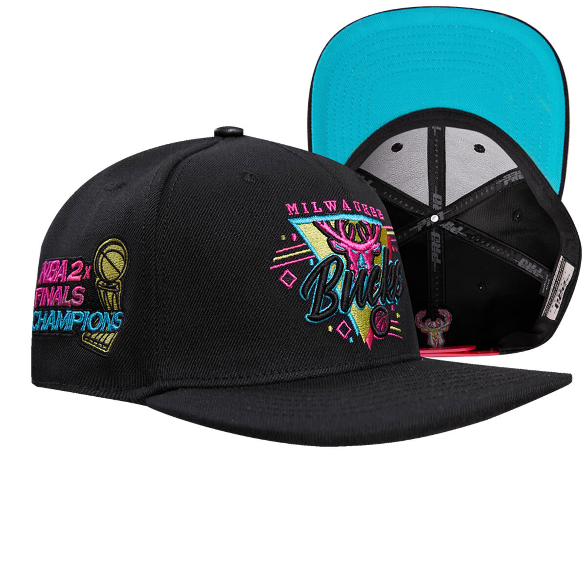 MILWAUKEE BUCKS ARCADE WOOL SNAPBACK HAT (BMB7510948) GRAPHITE