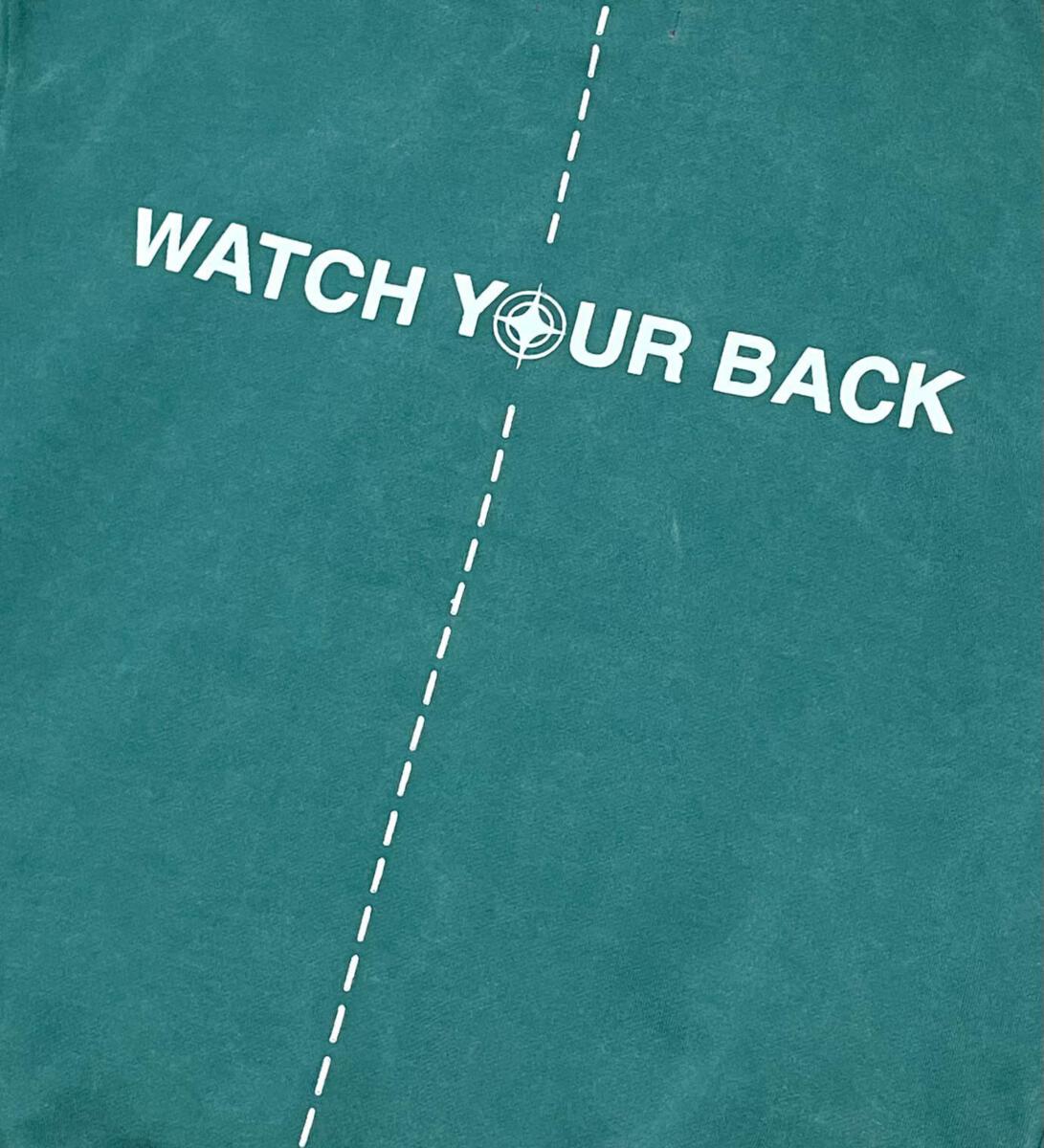 WRATHBOY WATCH YOUR BACK - Teal Hoodie (WB03-052 DEEP GRASS)