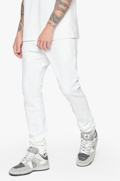 6NBRHD "PALI" DENIM SKINNY (6TH-D2314) WHITE