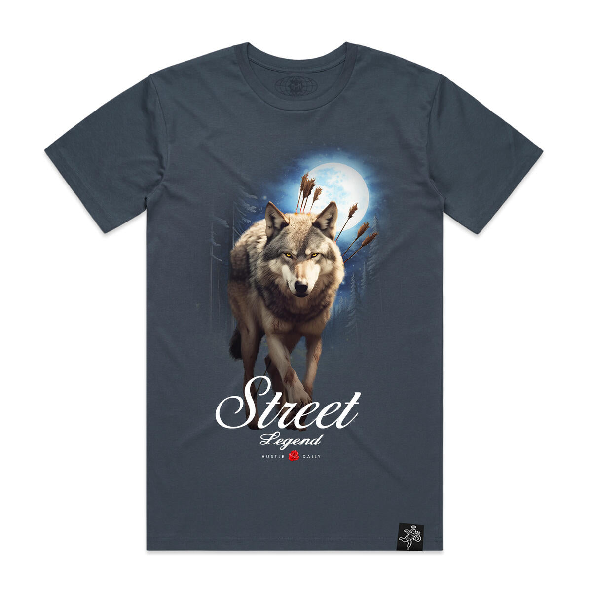 HASTA MUERTE 'Legend Wolf' TEE NAVY