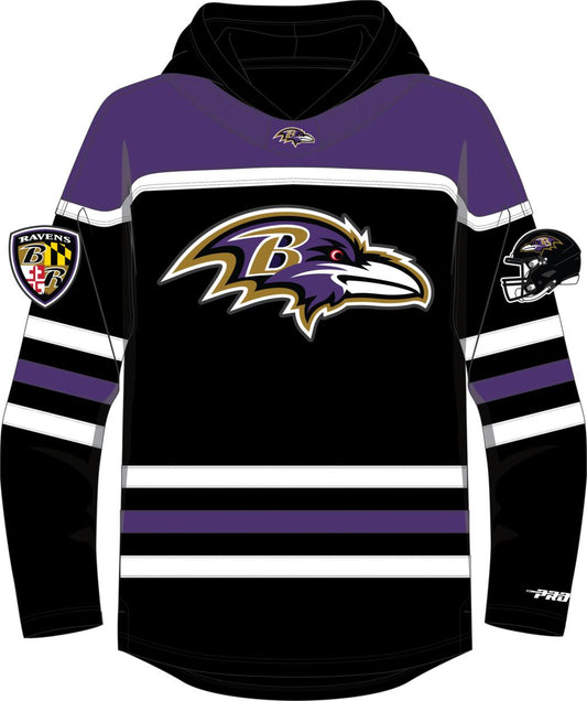 PRO STANDARD BALTIMORE RAVENS CLASSIC FLC CB PO HOODIE (FBR5410417)