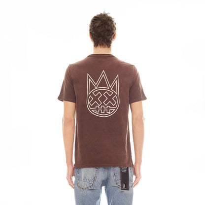 SHIMUCHAN LOGO SHORT SLEEVE CREW NECK T SHIRT (624BC-K20B)-VINTAGE BROWN