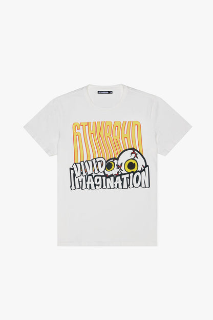 6TH NBRHD "VIVID IMAGINATION" TEE (6TH-T2602) WHITE