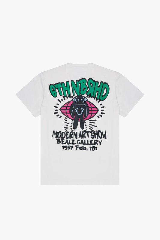 6TH NBRHD "ART SHOW" TEE (6TH-T2501) WHITE