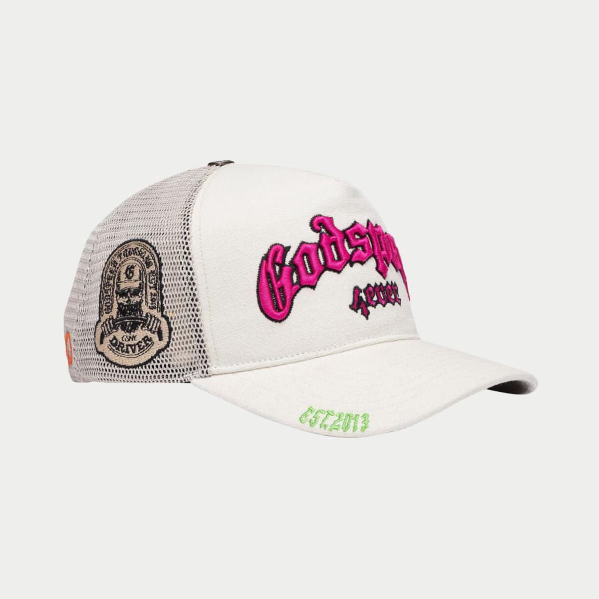 GS Forever Trucker Hat (White/Fuchsia) (Gs-Forever-Trucker-Hat-White-Fuchsia)