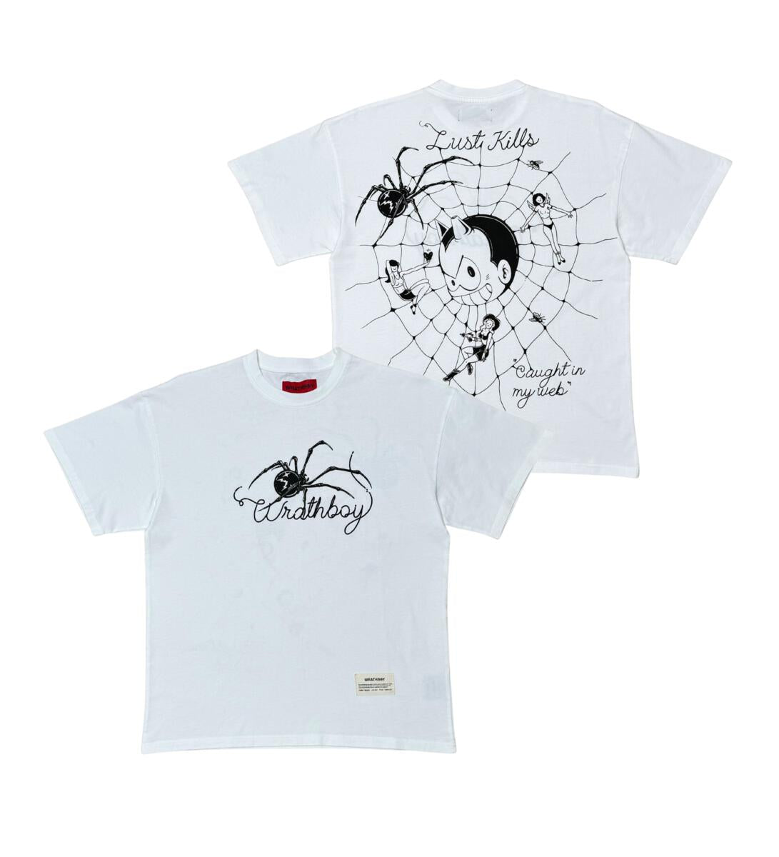 WRATHBOY CAUGHT IN WEB TEE-OFF WHITE