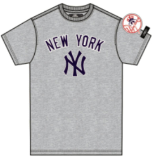 PRO STANDARD NEW YORK YANKEES CLASSIC BRISTLE SJ TEE (LNY131895) GRY