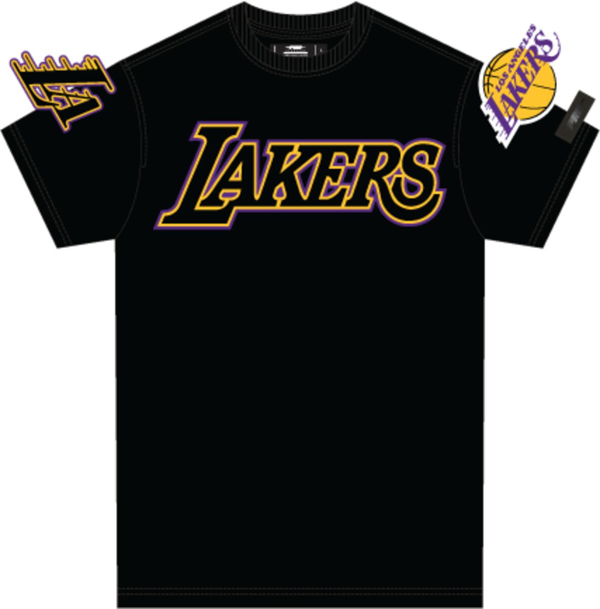 PRO STANDARD LOS ANGELES LAKERS CLASSIC CHENILLE SJ TEE (BLL151542) BLK