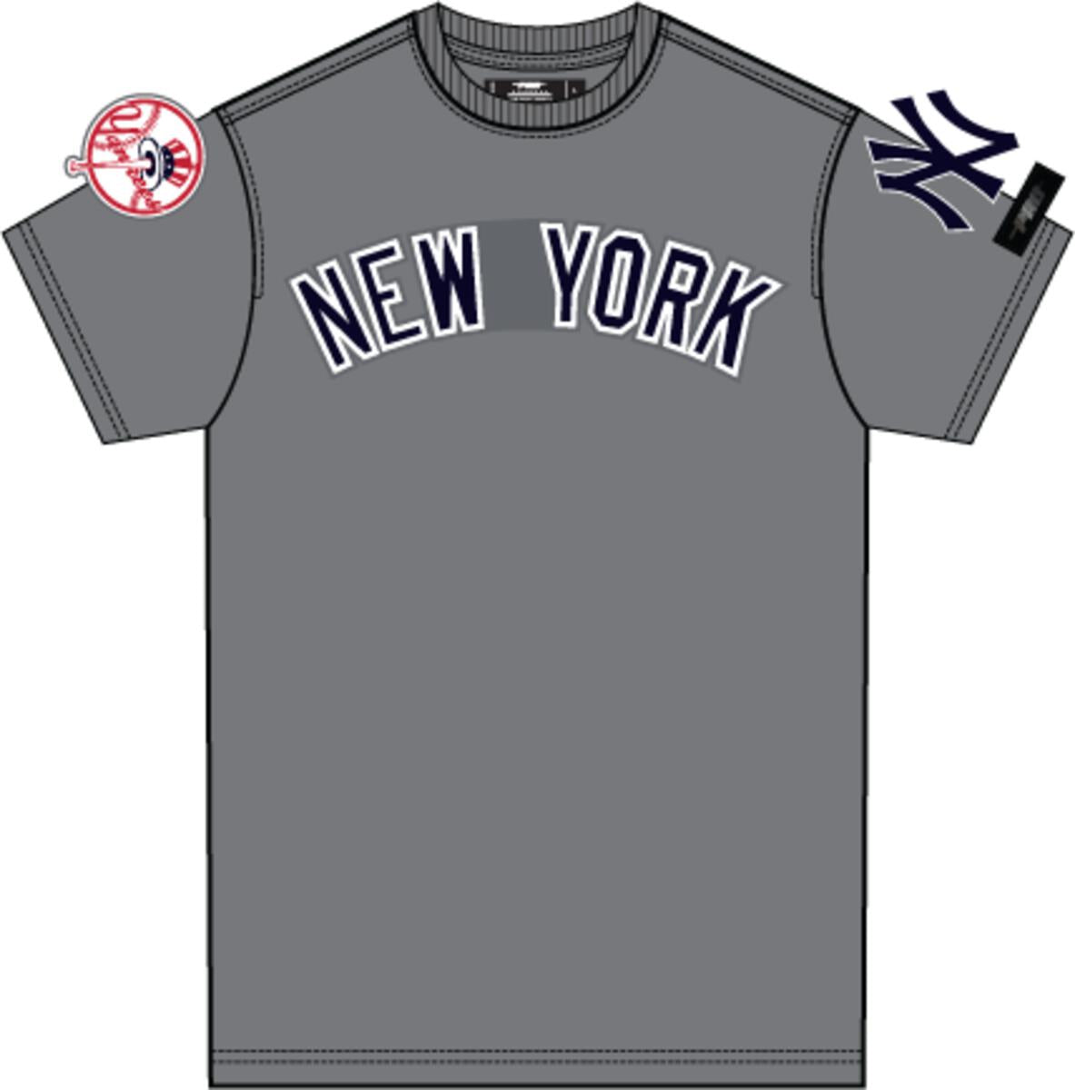 PRO STANDARD NEW YORK YANKEES CLASSIC CHENILLE SJ TEE (LNY131148)-GRY