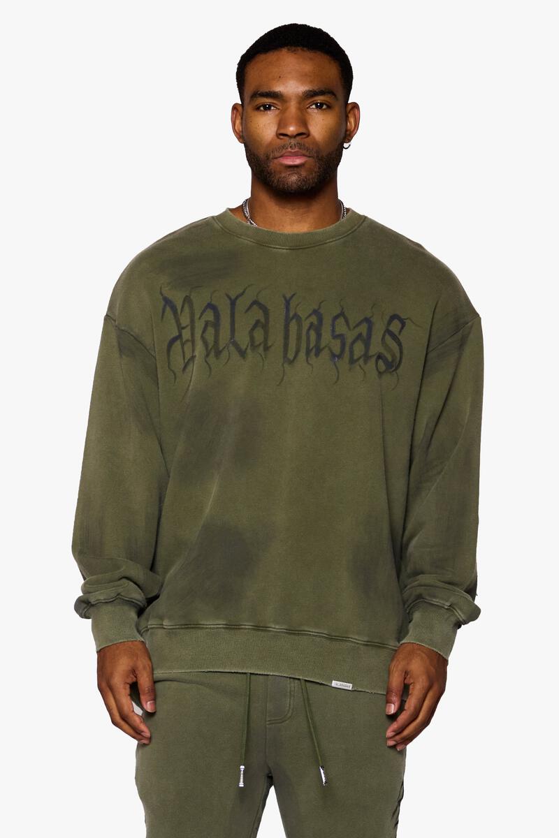 VALABASAS "GLYPHIQUE" OLIVE LONG SLEEVE (VLBSLS001)