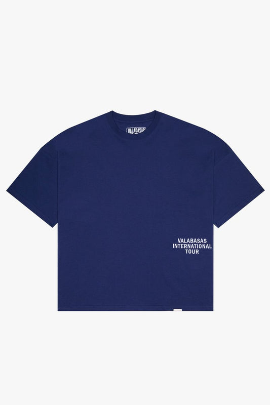 VALABASAS "JOURNEY" BLUE OVERSIZED TEE (VLBS-TS-002)