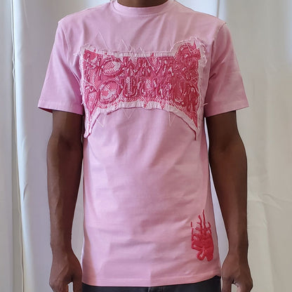 HUDSON HOMME RAG EMB TEE (519) PINK