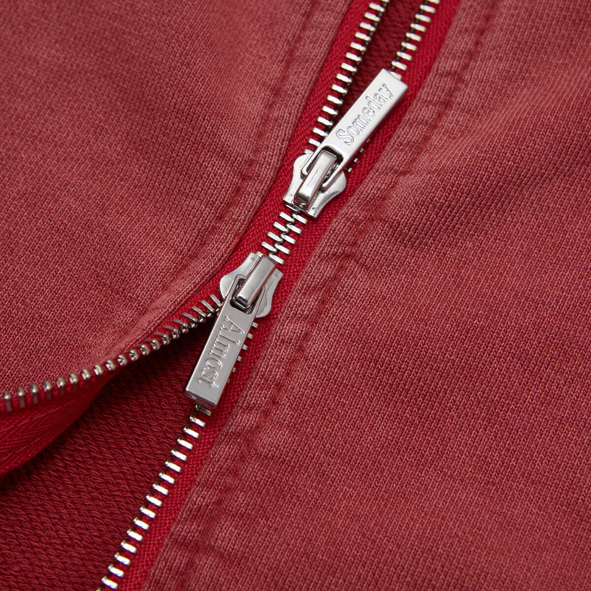 ALMOST SOMEDAY RESERVED ZIPUP HOODIE C9-56-MAROON