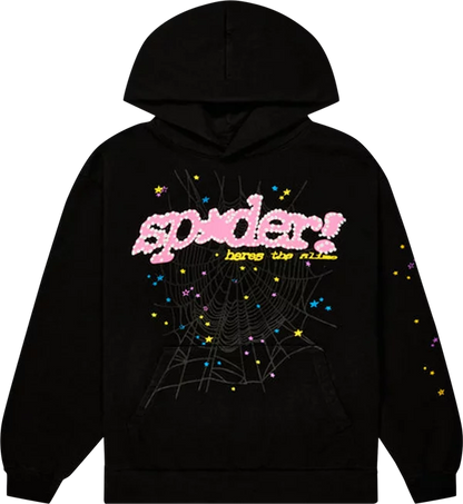 SP5DER BLACK P*NK V2 HOODIE 'BLACK'