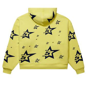 Sp5der Double Layer 5 Star Zip Hoodie 'Yellow'