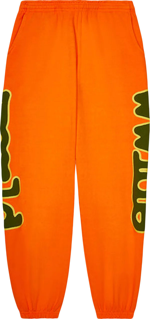 SP5DER  ORANGE BELUGA SWEATPANTS 'ORANGE'