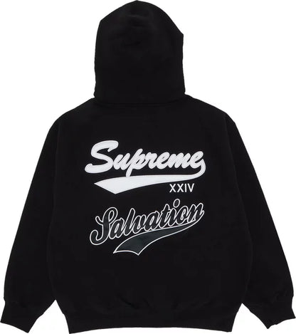 Supreme Salvation Zip Up Hooded Sweatshirt 'Black'