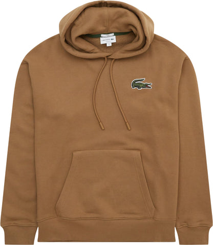 Lacoste Unisex Loose Fit Organic Cotton Hoodie 'BROWN' SH6404 51 SIX