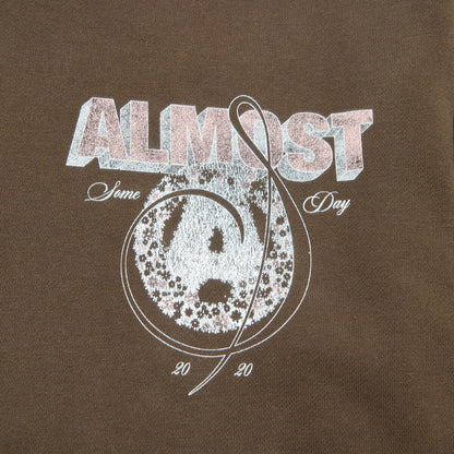 ALMOST SOMEDAY WREATH HOODIE C9-44-BROWN