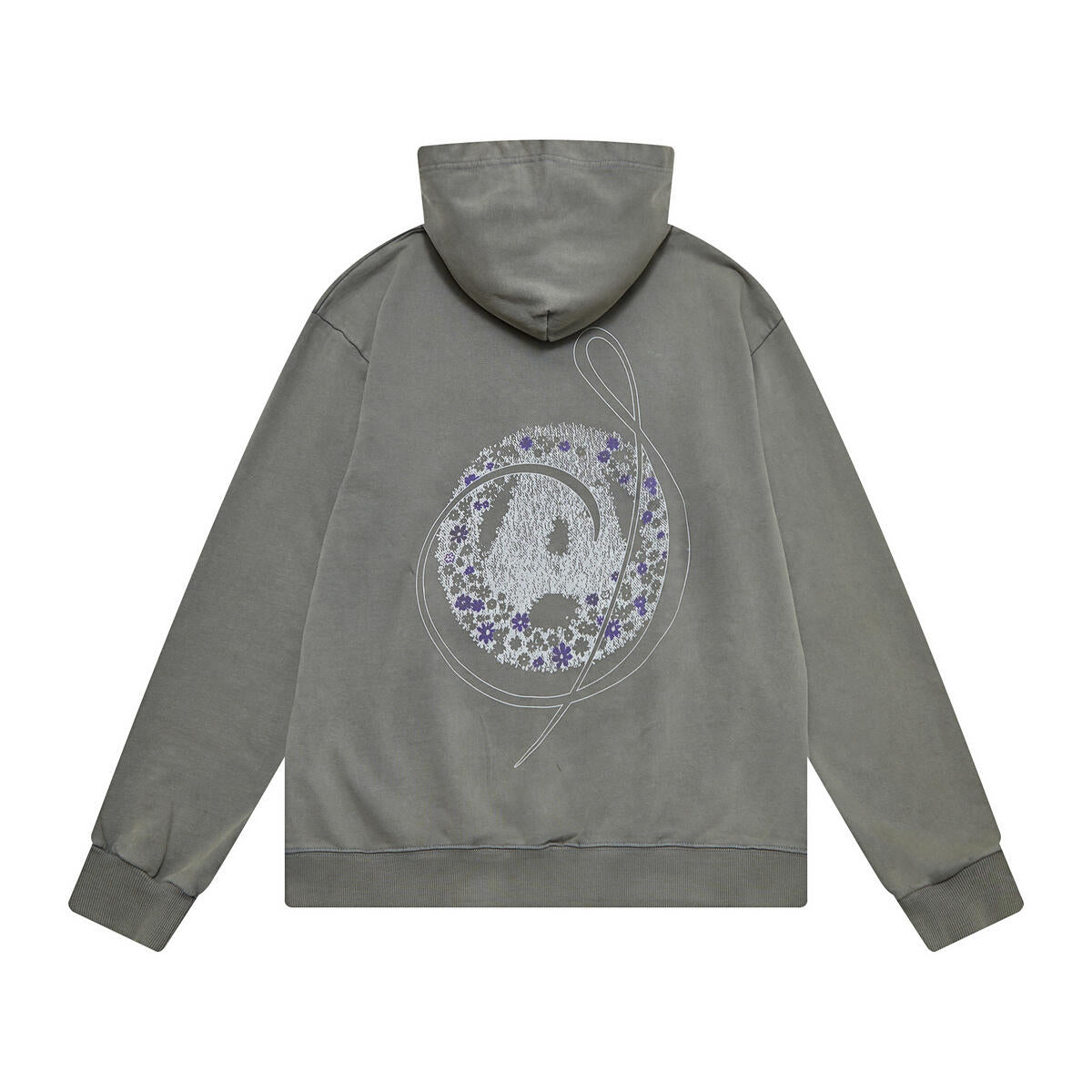 ALMOST SOMEDAY WREATH HOODIE C9-43-VINTAGE GREY