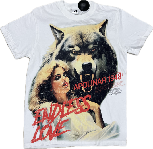 APOLINAR WOLF (OVERSIZED) T-SHIRT-APR-300-O 'WHITE'