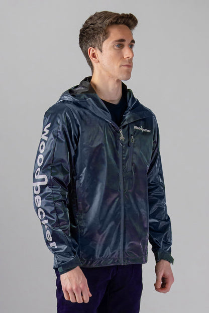 WOODPECKER MEN'S WIND SHELL - BLUE DIAMOND