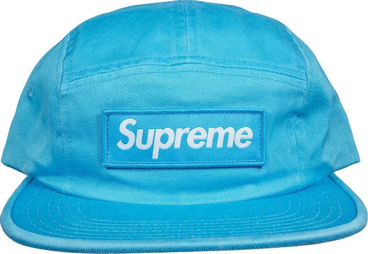 SUPREME WASHED CHINO TWILL CAMP CAP LT ROYAL