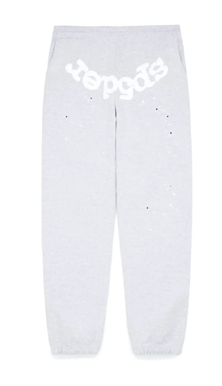 SP5DER HEATHER GREY OG WEB SWEATPANTS