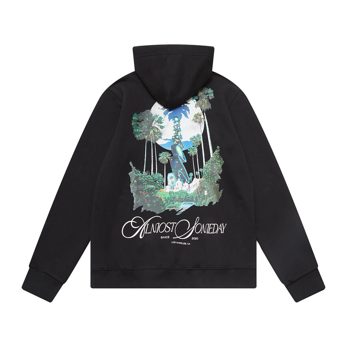 ALMOST SOMEDAY STAIRWAY HOODIE C9-95-BLACK