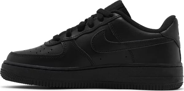 NIKE AIR FORCE 1 LE TRIPLE BLACK  "GS" DH2920-001