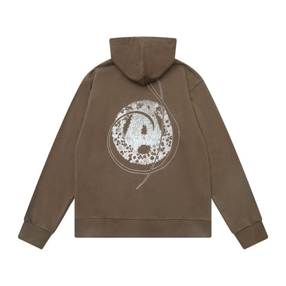 ALMOST SOMEDAY WREATH HOODIE C9-44-BROWN