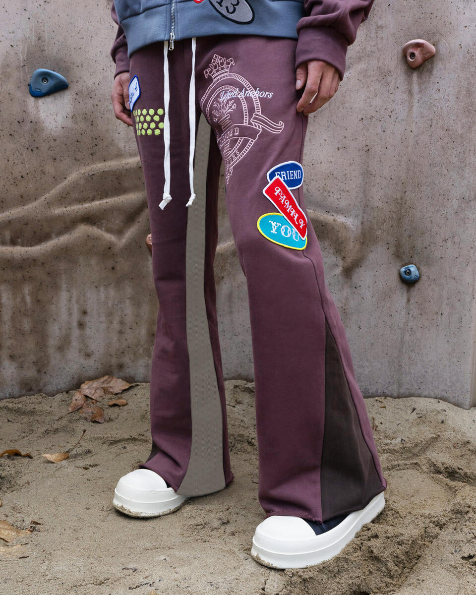 LIFTED ANCHOR 'HUNTER” FLARED SWEATPANT  LAFL24-19-PURPLE