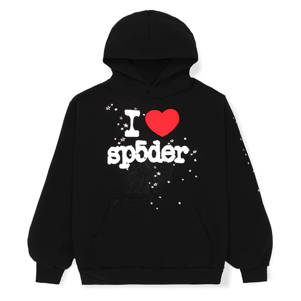 SP5DER BLACK SOUVENIR HOODIE 'BLACK'