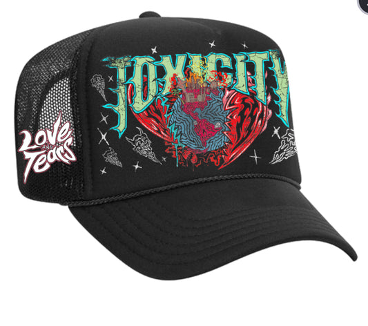 TOXICITY - LOVE AND TEARS TRUCKER TOX-2-900-LOVETEARS-BLACK