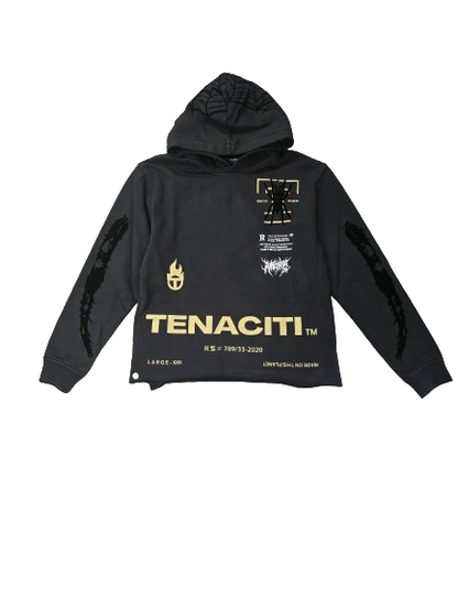 TENACITI  SPIDER HOODIE (TN1034H-G)-BLACK