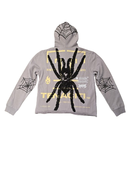 TENACITI  SPIDER HOODIE (TN1034H-G)-GREY