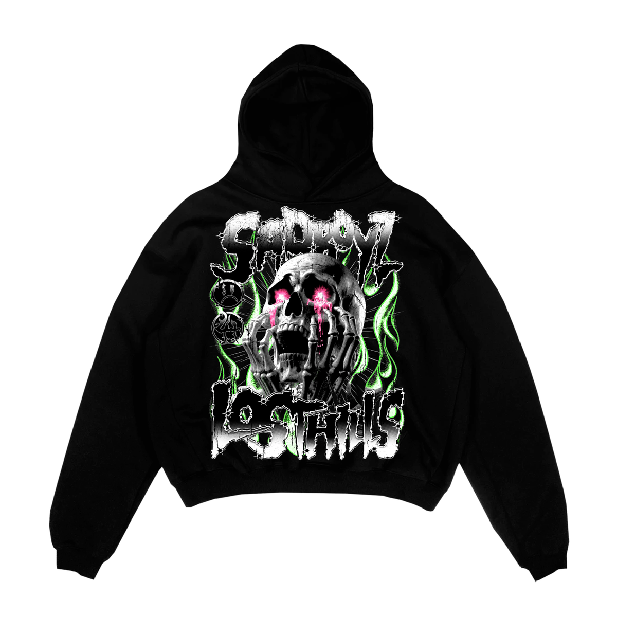 LOST HILLS  LHSBHOODY004-BLACK