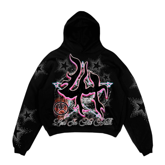 LOST HILLS  LHSBHOODY008-BLACK