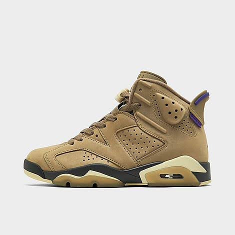 WOMENS AIR JORDAN 6 RETRO  GTX (BROWN KELP/TEAM GOLD/SHADOW) FD1643-300