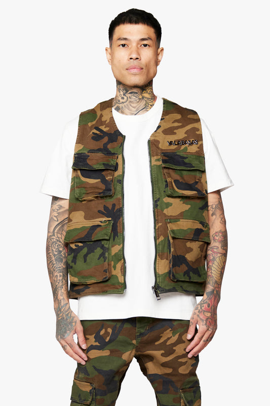 VALABASAS "BATTALION" FOILAGE GREEN VEST