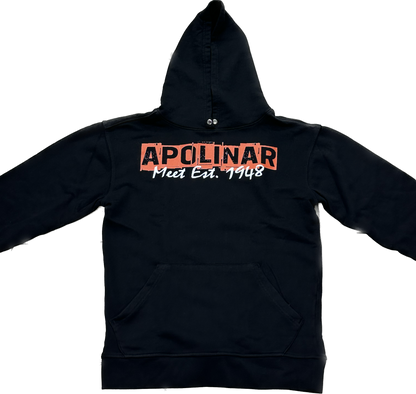 APOLINAR CITY TALK HOODIE  PLR-001 BLACK