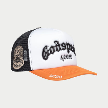 GOD SPEED GS Forever Foam Trucker Hat (Blk/Orange)