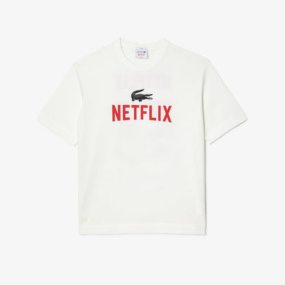 Unisex Lacoste x Netflix Loose Fit Organic Cotton T-Shirt