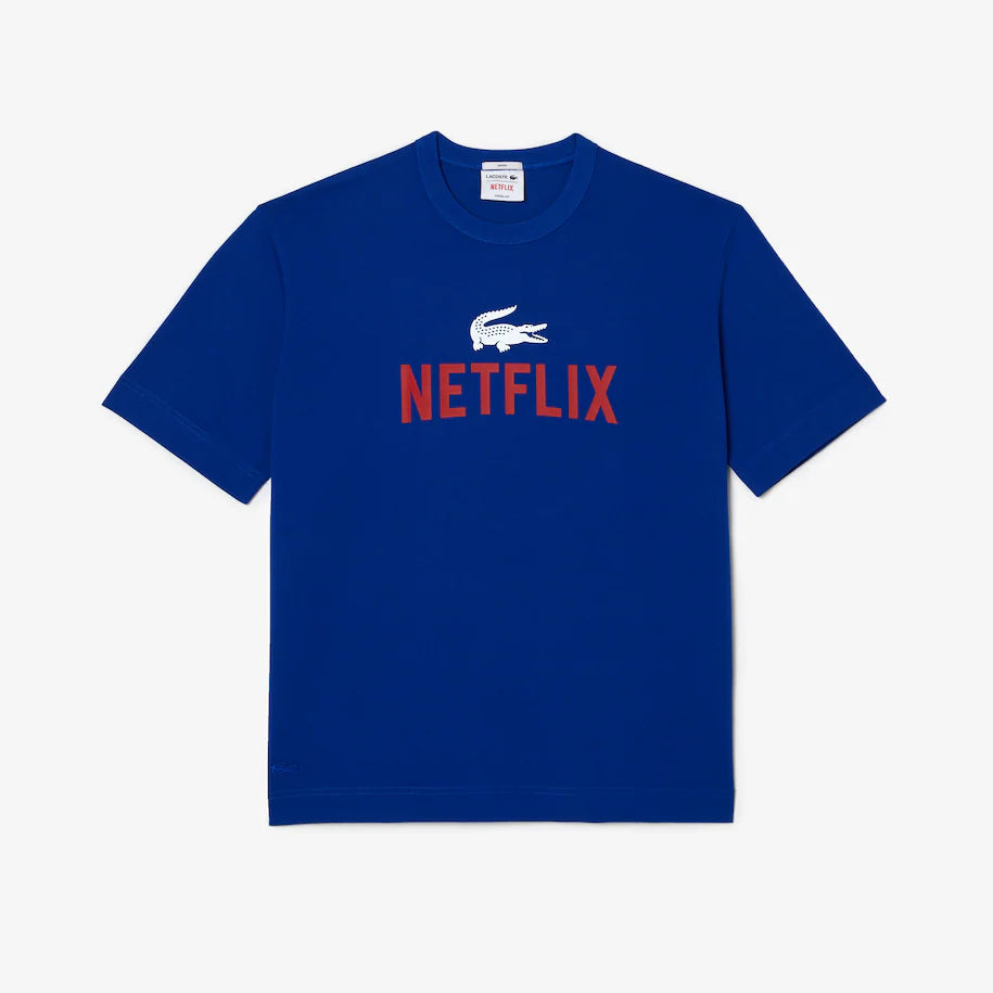 Unisex Lacoste x Netflix Loose Fit Organic Cotton T-Shirt