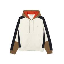 Lacoste Men's Colorblock Jogger Hoodie 'WHT/BRN/NVY' SH1301 51 RI2