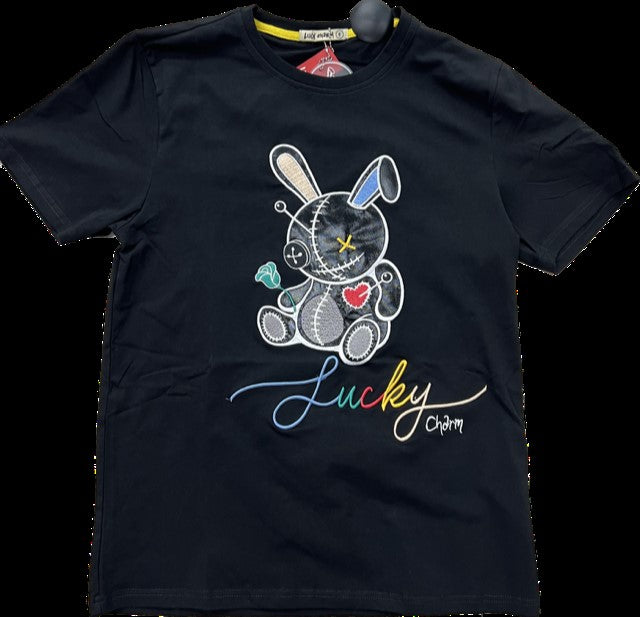 LUCKY SUMMER TEE BLACK